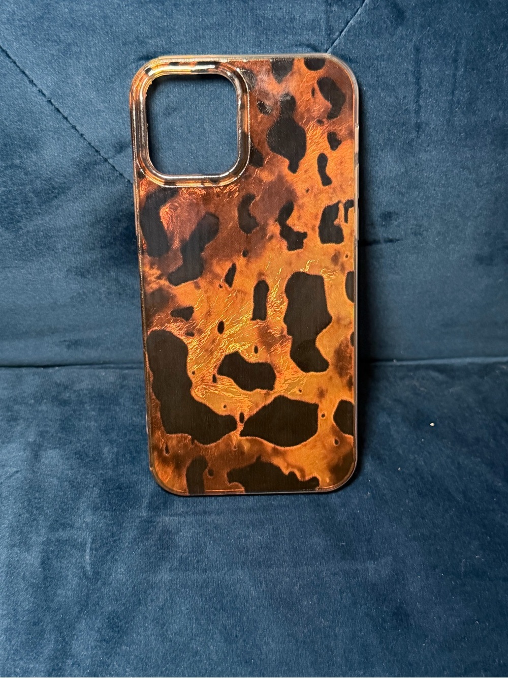 Tortoiseshell Pattern Phone Case - Brown/Black iPhone 12